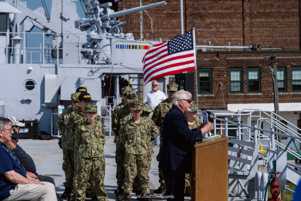 Medal of Honor recipient James C. McCloughan - USS LST 393 Reenactment, June 7th, 2025
